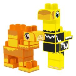 Конструктор Wader Baby Blocks Сафари - страус & верблюд Фото 1