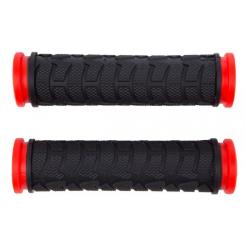 Грипсы Bravvos L122 мм FL-424 Black/Red Фото