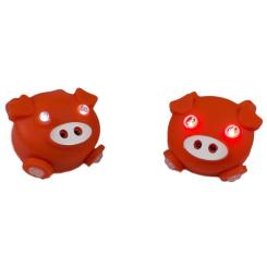 Комплект велофар Good Bike Silicone Mumps Red Фото 1