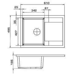 Мойка кухонная GRANADO ALTEA gris Фото 5