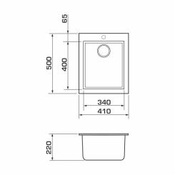 Мойка кухонная GRANADO CADIZ marron Фото 5