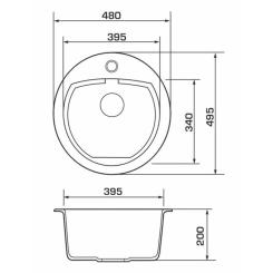 Мойка кухонная GRANADO LUGO white Фото 4