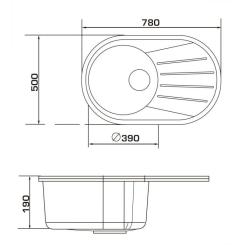 Мойка кухонная GRANADO MURCIA grafito Фото 8
