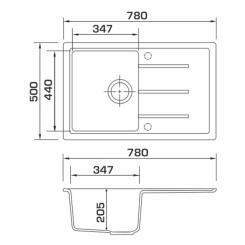 Мойка кухонная GRANADO TOLEDO marron Фото 6