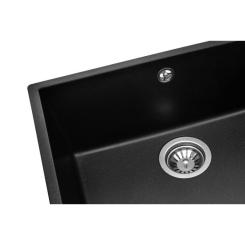 Мойка кухонная GRANADO UNDER TOP MAX black shine Фото 3