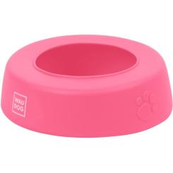 Посуда для собак WAUDOG Silicone Миска-непроливайка 1 л рожева Фото 2