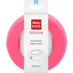 Посуда для собак WAUDOG Silicone Миска-непроливайка 1 л рожева Фото 3