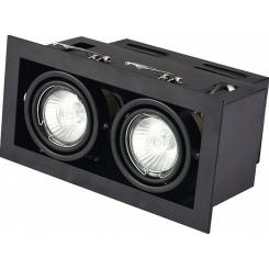 Светильник точечный Eurolamp LED GU10x2 black Фото 1