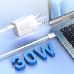 Зарядное устройство Choetech 1хUSB-C 30W PD QC3.0 PD5007 white Фото 1
