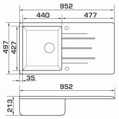 Мойка кухонная GRANADO MORA gris Фото 6