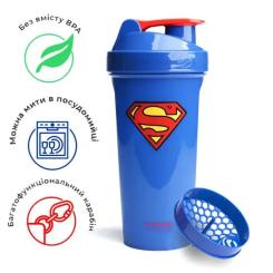 Шейкер спортивный SmartShake Lite 800ml DC Superman Фото 6