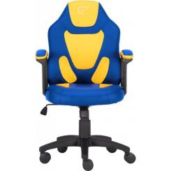 Кресло игровое GT Racer X-1414 Blue/Yellow Фото 1