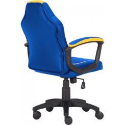 Кресло игровое GT Racer X-1414 Blue/Yellow Фото 3