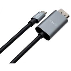 Кабель мультимедийный Vinga USB-C to HDMI M 1.5m v2.0 4K60Hz Фото 1