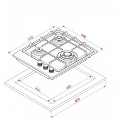 Варочная поверхность Eleyus RIO 45 BG CF Фото 1