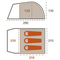 Палатка Grand Canyon Topeka 3 Capulet Olive Фото 9