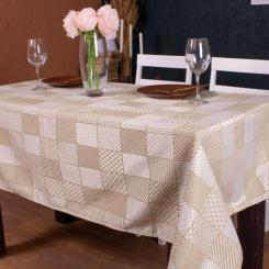 Скатерть MirSon Жаккард №301 Jacquard Olive 140x300 см Фото