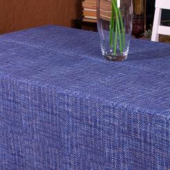 Скатерть MirSon Рогожа №209 Blue Binding 130x220 см Фото 2