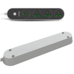 Сетевой фильтр питания LDNIO SC3301, 3 роз+3USB Фото 3