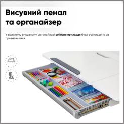 Парта с креслом ErgoKids TH-330 W/G + Y-208 G Фото 4