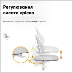 Парта с креслом ErgoKids TH-330 W/G + Y-208 G Фото 6