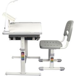 Парта со стулом FunDesk Littonia Grey Фото 2