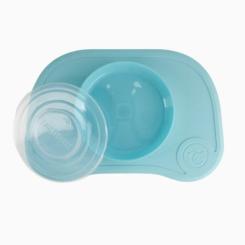 Набор детской посуды Twistshake Pastel Blue килимок з тарілкою Фото 1