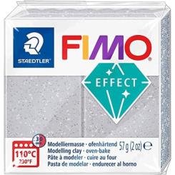 Пластика Fimo Effect, Срібло з блискітками, 57 г Фото