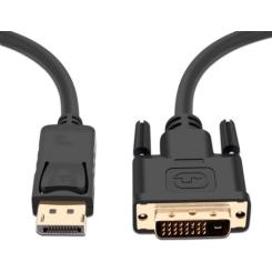 Кабель мультимедийный Prologix DisplayPort M to DVI M 3.0m Фото 1