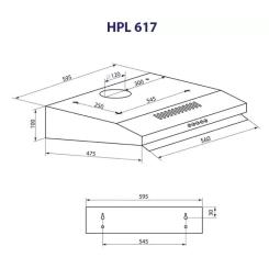 Вытяжка кухонная Minola HPL 617 BL Фото 10
