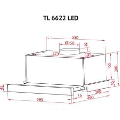 Вытяжка кухонная Perfelli TL 6622 WH 1000 LED Фото 11