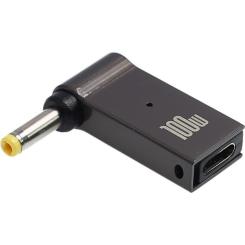 Переходник ХОКО USB-C to DC 5.5x2.5mm 100W Фото 1