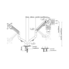 Кронштейн Gembird MA-DA2-02 Фото 1