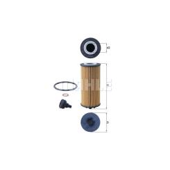 Фильтр масляный Mahle OX1238D Фото