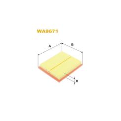 Воздушный фильтр для автомобиля Wixfiltron WA9671 Фото