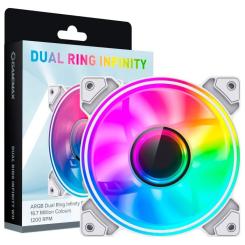 Кулер для корпуса Gamemax Dual Ring Infinity WH Фото 7