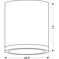 Светильник точечный Candellux 2273624 TUBA Фото 1