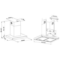 Вытяжка кухонная Eleyus ONIX 1200 LED 60 IS+BL Фото 11