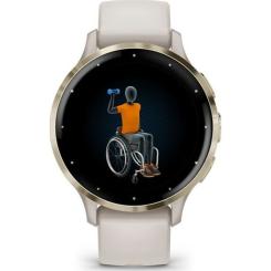 Смарт-часы Garmin Venu 3S, Ivory + Soft Gold, GPS Фото 7