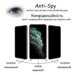 Стекло защитное Drobak Anty Spy Apple iPhone 14 (Black) Фото 4