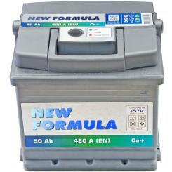 Аккумулятор автомобильный NEW FORMULA 50Ah Ев (-/+) 420EN Фото 1