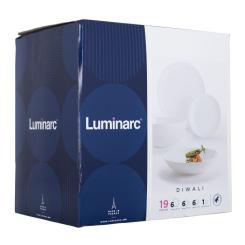 Столовый сервиз Luminarc Diwali Білий 19 предметів Фото 8