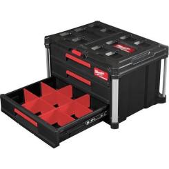 Ящик для инструментов Milwaukee PACKOUT з 3-ма висувними відсіками Фото 2