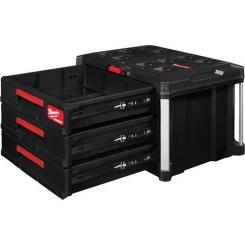 Ящик для инструментов Milwaukee PACKOUT з 3-ма висувними відсіками Фото 3