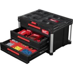 Ящик для инструментов Milwaukee PACKOUT з 3-ма висувними відсіками Фото 4