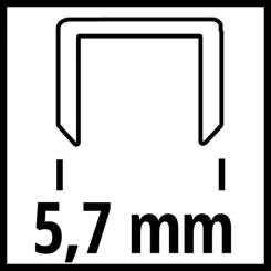 Скобы для строительного степлера Einhell 5.7х40мм, 3000шт. Фото 1