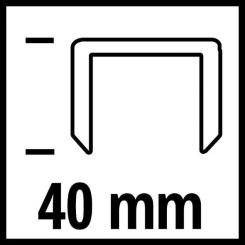 Скобы для строительного степлера Einhell 5.7х40мм, 3000шт. Фото 2