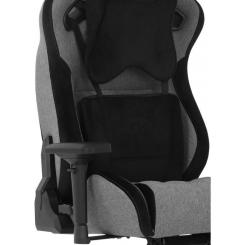 Кресло игровое GT Racer X-0724 Fabric Gray/Black Suede Фото 5