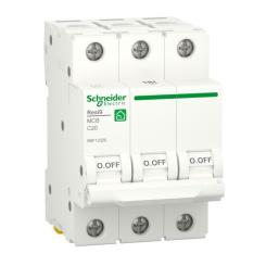 Автоматический выключатель Schneider Electric RESI9 6kA 3P 20A C Фото