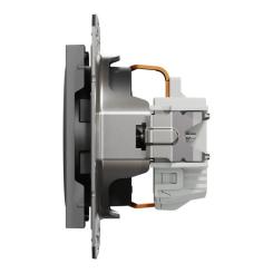 Розетка Schneider Electric ASFORA антрацит Фото 3